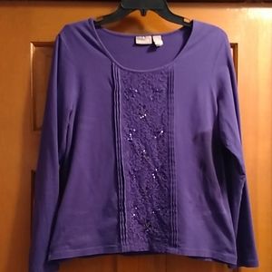 Chico size 1 purple top